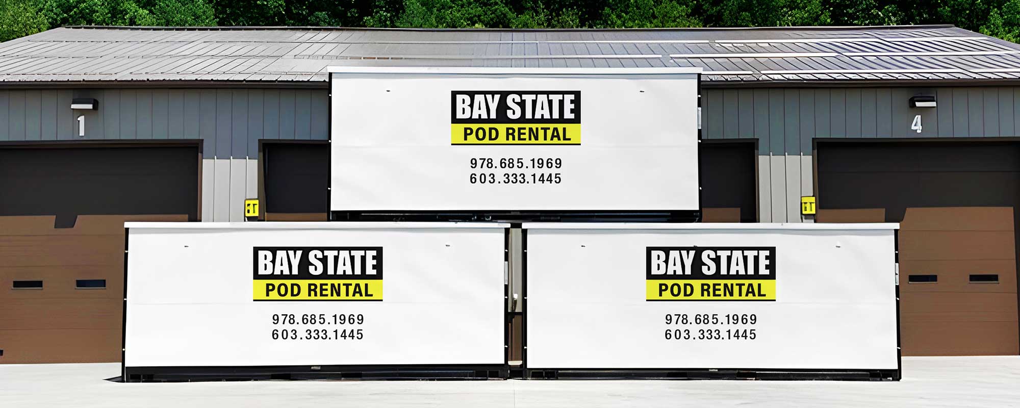 Bay State Pods in parking lot